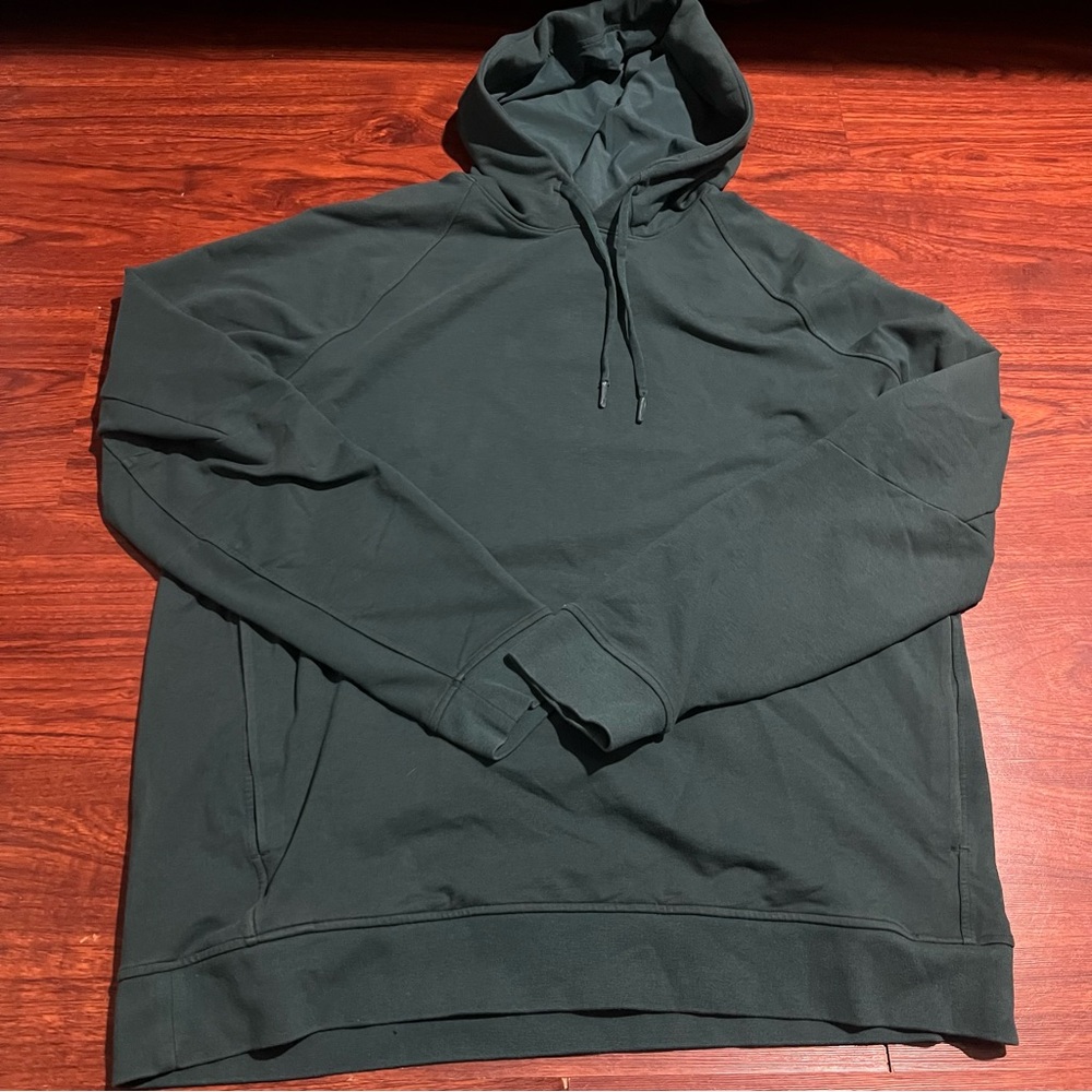 Lululemon City Sweat Pullover Hoodie Mens XL Green Sweatshirt LM3AUPS